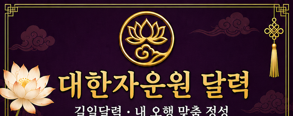 대한자운원 달력